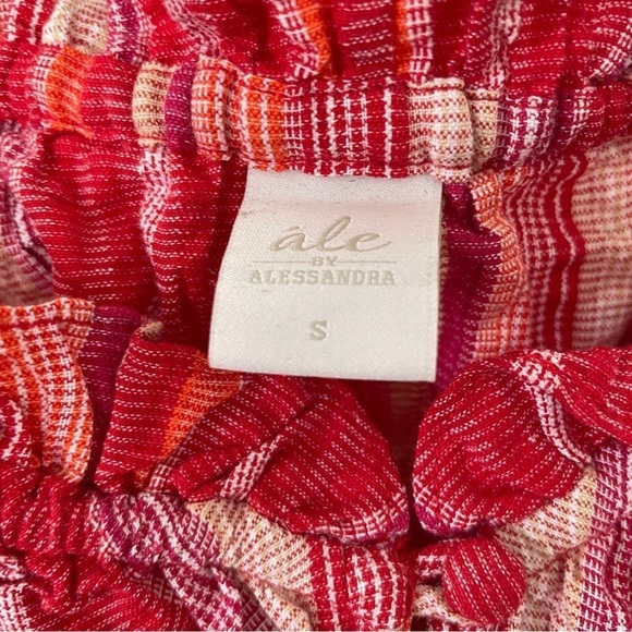 Ale by Alessandra Red, Orange, White Cropped Off The Shoulder Paulita Top - Picture 6 of 12